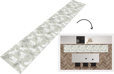 Keukenloper - Loper keuken - Patronen - Luipaard - Bladeren - 300x50 cm - Keukenloper vinyl