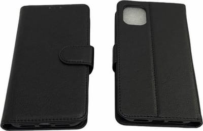 iPhone 13 Pro Zwart Portemonnee Wallet Case – TPU hoesje met pasjes Flip Cover - Boek beschermend Telefoonhoesje- 2x Gratis Screen Protector
