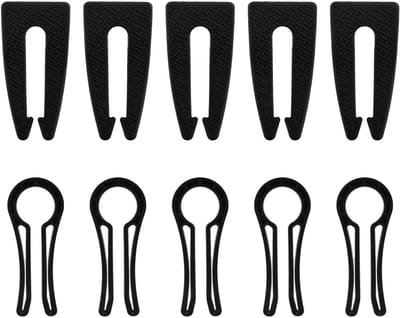 Dailygoods- Gasfornuisknopslot 10 Stuks - Draagbare Veiligheidsbescherming - Ronde/Platte Kop - Voor Baby/Huisdieren - Zwart - PP/Rubber - Knopbescherming