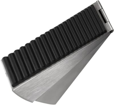 Zware Deurstopper - Deurwig Antislip - Deuren Beschermen - Robuuste Grip - 13x7.5x4.6cm - Grijs