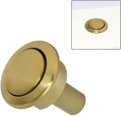 Toilet Drukknop - Spoelknop Reservoir - Badkamer Upgraden - Goud Chroom Afwerking - 48mm Diameter - Goud