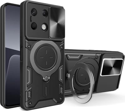 Hoesje geschikt voor Xiaomi Redmi Note 13 4G - Techsuit CamGuard Pro Back Cover - Zwart