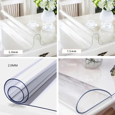 Tafelbeschermer PVC - Tafelkleed protector - Tafel beschermen - Kristalhelder en waterdicht - 60x270mm - Transparant