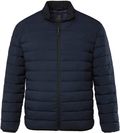JP 1880 - Heren - Doorgestikte jas technodaune opstaande kraag - Donkermarine - Maat 3XL