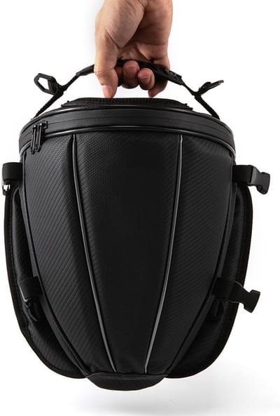 VHV-Tas - Waterafstotende Universele Achterop - Compacte Gereedschapstas Sport met Schouderriem - Multifunctionele Bagagetas voor Sportmotor en Toermotor - Zwart
