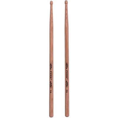 Une paire de baguettes en bois 7A, ensemble de batterie en bois d'hickory 5A brown