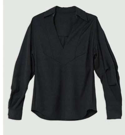 Karen Millen - Blouse - Lange Mouw - Petite - Zwart