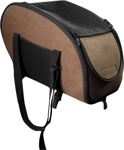 Autostoel Huisdieren - Reismand Hond Kat - Veilig Transport - Afneembaar Wasbaar - 39 x 24 x 24 cm - Champagne