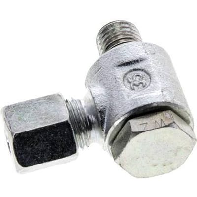 6S & M12x1.5 Verzinkt Stalen Swivel Joint Snijringkoppeling Buitendraad 400bar NBR O-ring Draaibaar ISO 8434-1