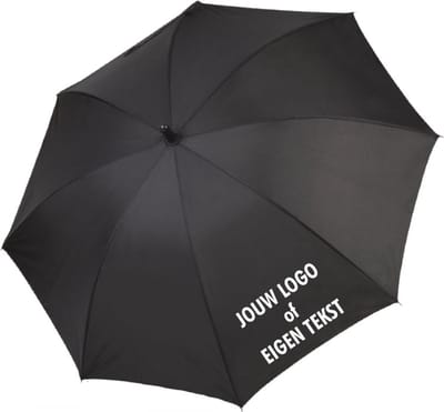 Paraplu - zwart - Jouw logo of eigen tekst - soBAD. | ø108 cm | groot