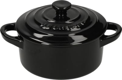 Le Creuset Serveerpannetje / Mini Braadpan - Signature - Ebbenzwart - ø 10 cm / 250 ml