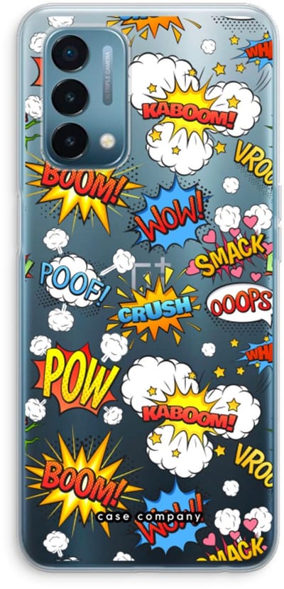 Case Company® - Hoesje geschikt voor OnePlus Nord N200 5G hoesje - Pow Smack - Soft Cover Telefoonhoesje - Bescherming aan alle Kanten en Schermrand