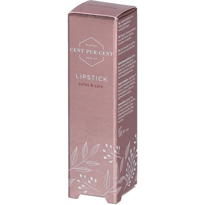 Cent Pur Cent Mineral Lipstick Mocaccino - Hypoallergeen - Intense kleur - Luxe uitstraling - 4 ml