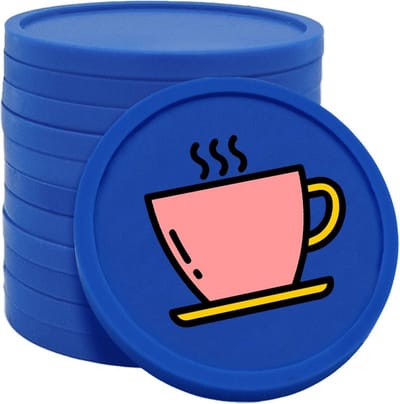 CombiCraft koffiemunten donkerblauw - Ø29mm enkelzijdig bedrukt - 100 stuks