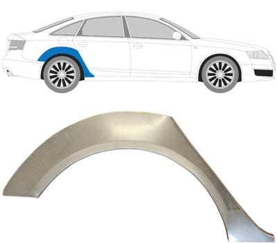 Reparatiepaneel achterspatbord voor Audi A6 C6 2004-2010 / Rechts
