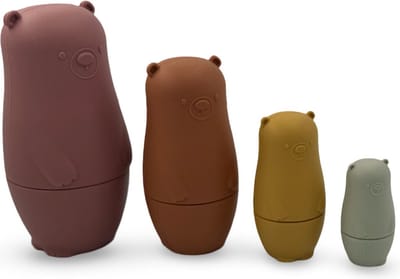 Educatief Siliconen Beren - Sorteren, Nestelen & Stapelen - Speelgoed - kinderen & Baby's - Kraamcadeau - Multi kleur