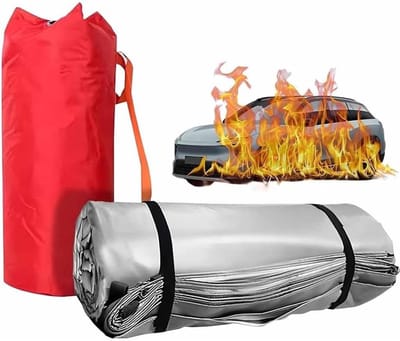 Branddeken Noodsituaties - Overlevingsdeken Veiligheid - Brand Blussen - Dubbelzijdige Coating - Diverse Maten - Zilver