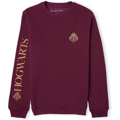Harry Potter Hogwarts Signature Unisex Sweatshirt - Burgundy - S