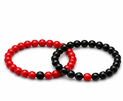 Verbinding Armband - Rood - Natuursteen Koppels - Sieraden - EmmyRovi - Moederdag cadeau