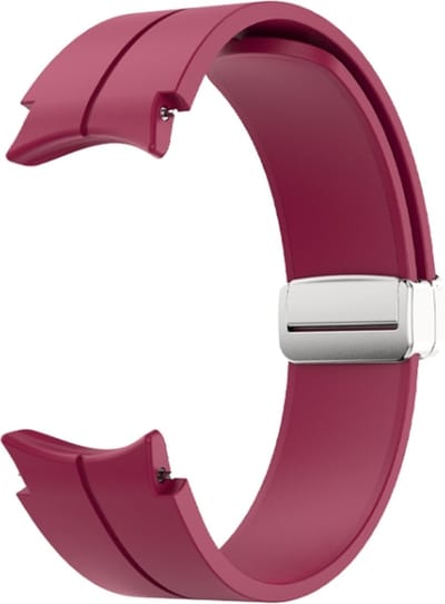 Siliconen bandje - geschikt voor Samsung Galaxy Watch 7 / Watch FE / Watch 6 / Watch 6 Classic / Watch 5 / Watch 5 Pro / Watch 4 / Watch 4 Classic - bordeauxrood
