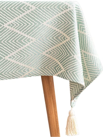 House of Husk Tafelkleed - Tafellaken - Tafel Decoratie - Uitwasbaar - Groen Geweven - 135x240cm