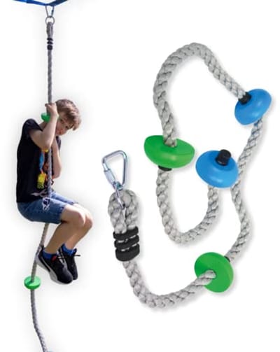 Hoogwaardig Klimtouw voor Kinderen - Jungle Rope met Treden voor Speelplezier