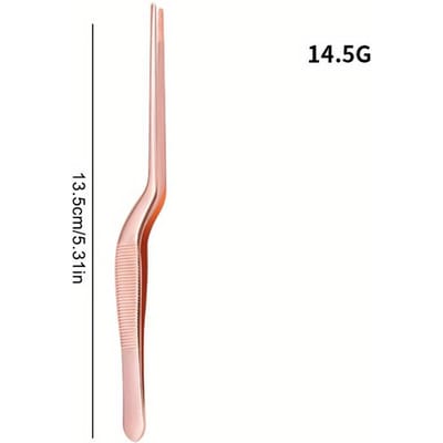 Oor Neus Oorlepel Wasverwijdering Forceps Gehoekt Klem Nasale Tool Gebogen Oorsmeer Pincet Clip Wimperverwijderaar Reiniger Pincet rosé gouden kleur