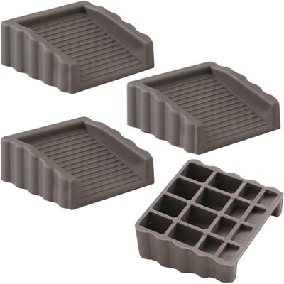 Deurwiggen - Deurstopper Bevestiging - Deuren Stabiliseren - Bidirectionele Antislip - 9 x 9 x 9 cm - Grijs