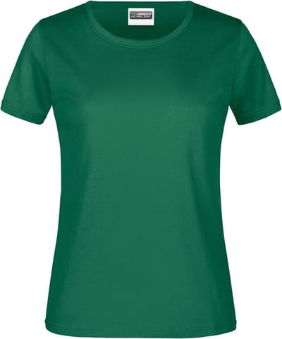 James And Nicholson Dames/dames Basic T-Shirt (Iers Groen)