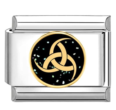 Quiges - Schakel - Bedel - 9mm - charms - Teken - Geschikt voor - armband - Schakelarmband - italy bedels armband