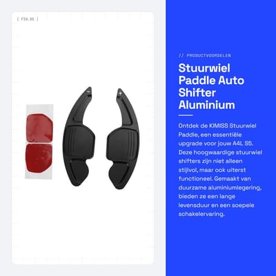 Dailygoods- Stuurwiel Paddle Hoogwaardige Aluminiumlegering - Pookknop - Versnellingspook Hoes - Stuurwiel Shifter - Eenvoudig te Installeren - Duurzaam