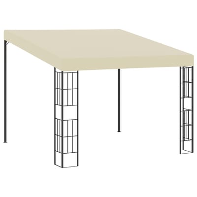 vidaXL Wandprieel 3x3 m stof crèmekleurig
