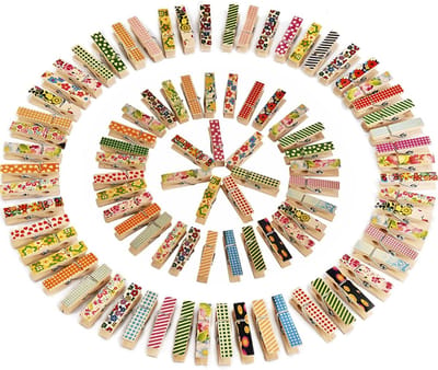 Mini Wasknijpers van Natuurlijk Hout - 100 Stuks voor Decoratie en Organisatie