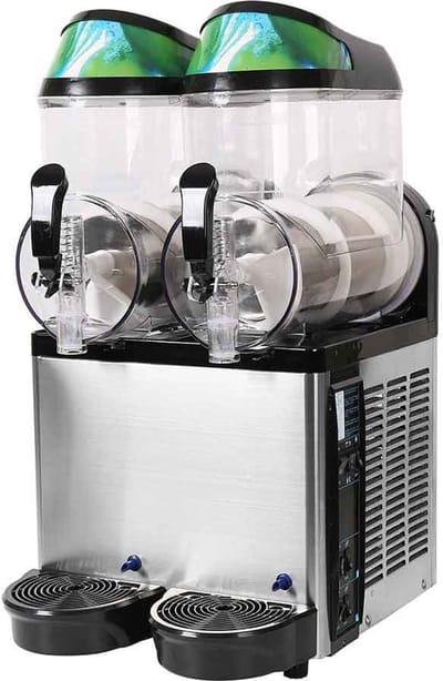 HCB® - Professionele Horeca Slushmachine - 2 x 12 liter - 230V - Slush puppy machine - 51x43x77 cm (DxBxH) - 44 kg - 7656