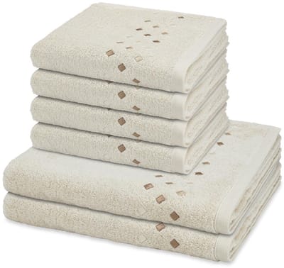 Ross Sonstiges 4 X handdoek 2 X douchehanddoek - in set 6 pack Stoneline