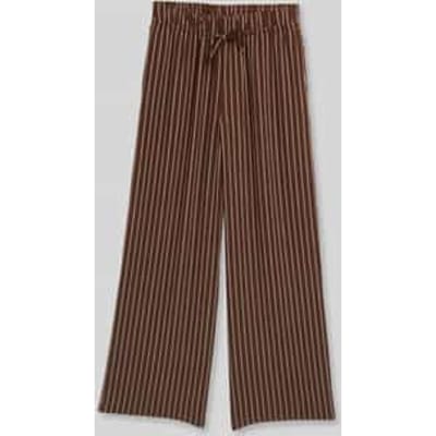 Wide leg broek van pure viscose