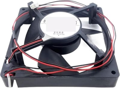 Koelkast Ventilator - Vriezer Onderdeel - Koeling Optimaliseren - DC 12V Aansluiting - 125x125MM - Zwart