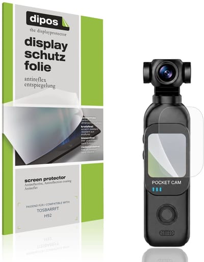 dipos – 4x Matte Beschermfolie geschikt voor TOSBARRFT H92 | Krasbestendige & antireflecterende Screenprotector Ultra-Thin