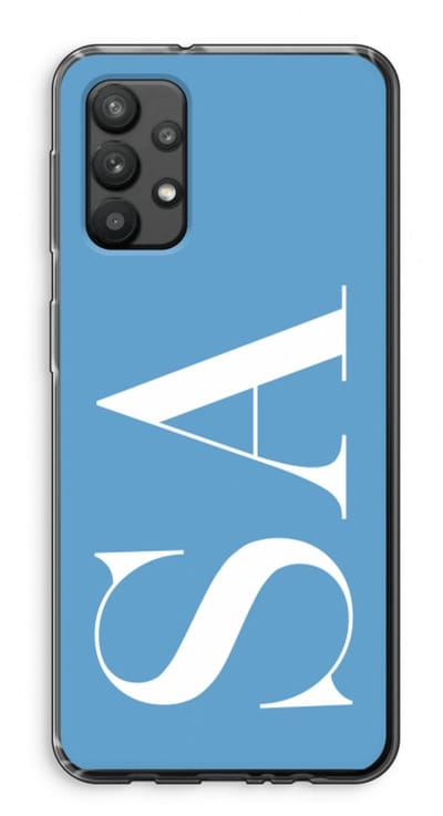 Gepersonaliseerd - Case Company® - Hoesje geschikt voor Samsung Galaxy A32 4G hoesje - Monogram N°2 - Soft Cover Telefoonhoesje - Bescherming aan alle Kanten en Schermrand