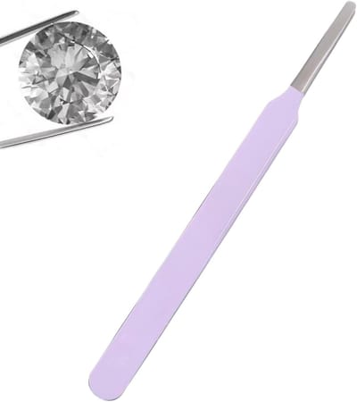 Wimper Pincet - Wimper Applicator - Wimpers Verwijderen - Roestvrij Staal - 11.6 cm - Paars
