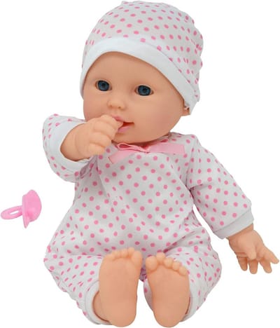 Zachte Baby Pop van 28 cm in Cadeaubox met Bonus Fopspeen