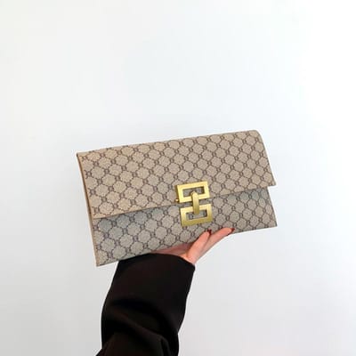 Modieuze Eenvoudige Enveloppetassen Populaire Tassen Dames Lente Clutchtassen Nieuwe Niche Trendy Clutchtassen gray