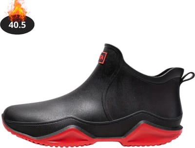 Nivard Waterschoenen Voor Kinderen & Volwassenen - Aqua Shoes - Aquaschoenen - Regenlaarzen - Zwart/Rood - 40.5