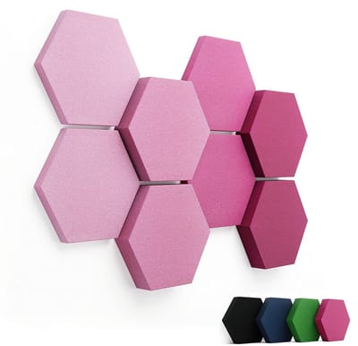 Geluidsabsorberende Wandpanelen - Decoratieve Schuim Platen - 8 Stuks - Magnolia Tinten