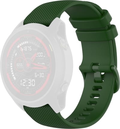 Siliconen bandje - geschikt voor Garmin Forerunner 745 - legergroen