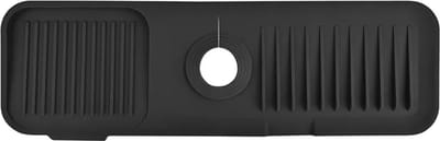 GLODI GOODS® Siliconen afdruipmat kraan zwart – Kraanmat 45x14cm – Keukenmat - Barmat