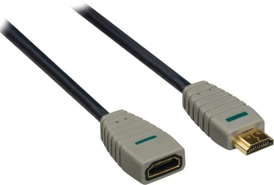 Bandridge HDMI 1.4 High Speed with Ethernet HDMI (m) - HDMI (v) adapter - 0,30 meter