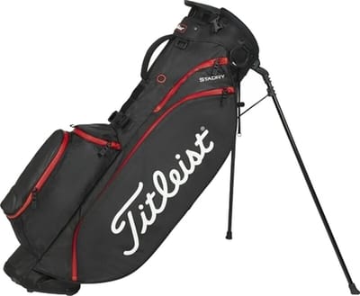 Standbag Titleist Players 4 Stadry Zwart Rood