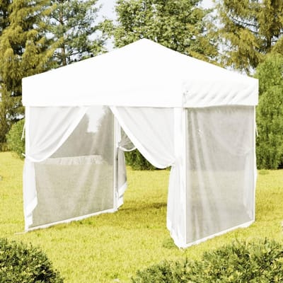 Opvouwbare Partytent - Feesttent Tuinpaviljoen - Buitenfeesten Organiseren - UV Waterafstotend - 2 x 2 Meter - Wit