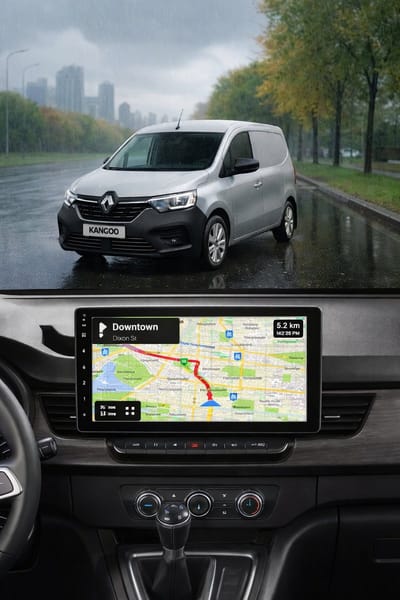 ADIVOX T1 9 inch geschikt voor Renault Kangoo vanaf 2019 Android 15 CarPlay/Auto/Wifi/RDS/DSP/NAV/DAB+
